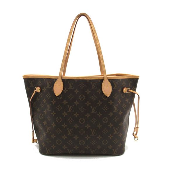 Louis Vuitton Neverfull MM Tote Bag PVC Coated Canvas Monogram Brown - Picture 1 of 8